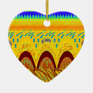 Ornamento De Cerâmica Cor Tradicional Africana verde ouro