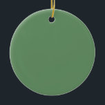 Ornamento De Cerâmica Cor Verde Russa Mínima Profissional Sólida<br><div class="desc">Design de cor verde extremamente estética,  simples e profissional.</div>