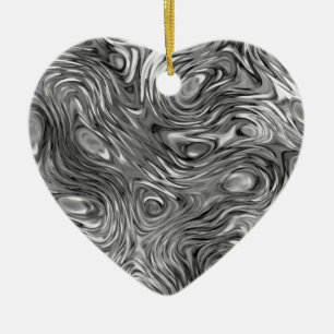 Ornamento De Cerâmica Coração de impressão Molten