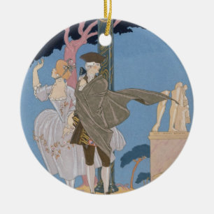 Ornamento De Cerâmica Corações quebrados, estátuas quebradas, ilustra