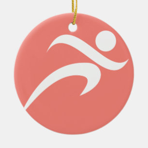 Ornamento De Cerâmica Coral Rosa Em Execução