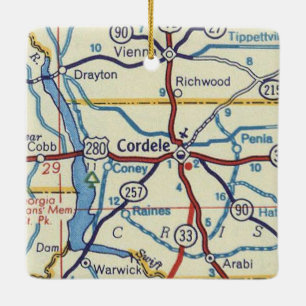 Ornamento De Cerâmica Cordele Georgia