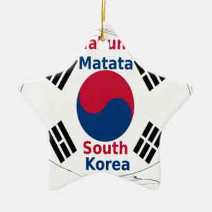 Ornamento De Cerâmica Coreia do Sul Hakuna Matata