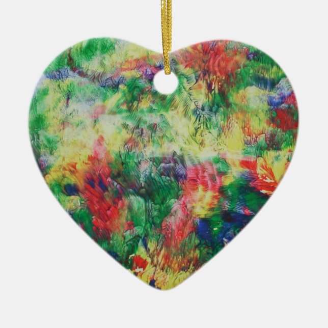 Ornamento De Cerâmica cores (Frente)