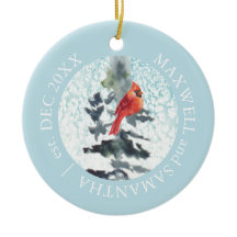 Cores de Natal Vermelho Cardineiro Personalizado