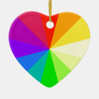 Ornamento De Cerâmica Cores do arco-íris