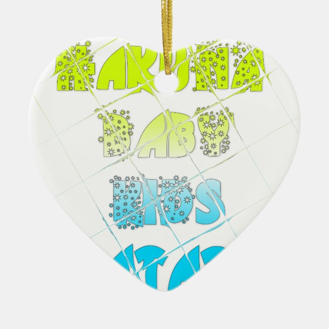 Ornamento De Cerâmica Cores Felizes Hakuna Matata Hakunamatata - Estrela (Frente)