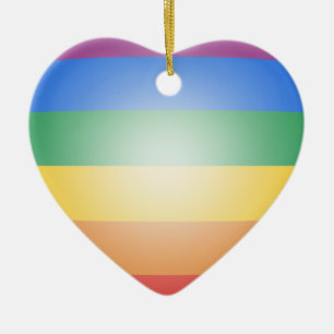 ORNAMENTO DE CERÂMICA CORES LGBT ORDENADAS 3D