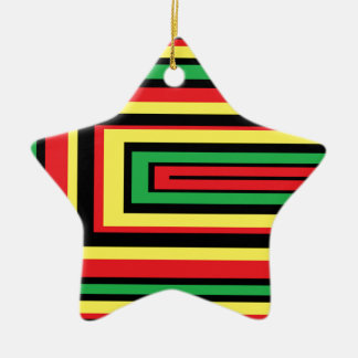 Ornamento De Cerâmica Cores rasta JAMAICA