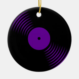 Ornamento De Cerâmica Corey Tiger 80s Ornament Retro Vinil Record