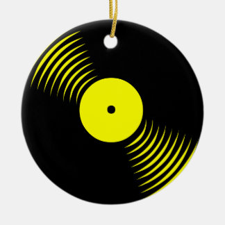 Ornamento De Cerâmica Corey Tiger 80s Ornament Retro Vinil Record