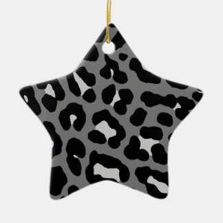 Ornamento De Cerâmica Corey Tiger 80s Retro Leopard Print Star Ornament
