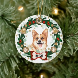 Ornamento De Cerâmica Corgi Cachorro Cachorro Cachorro Cachorro Corgi Wr
