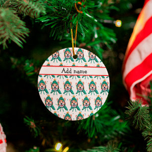 Ornamento De Cerâmica Corgi Dog Breed Christmas