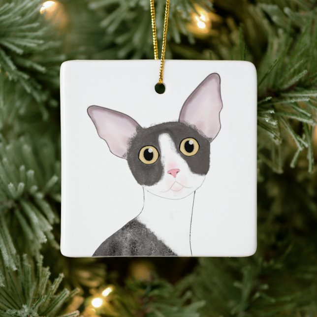 Ornamento De Cerâmica Cornish Rex Ornament (Árvore)