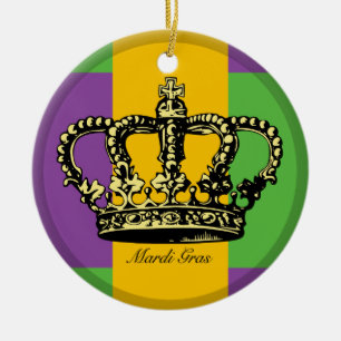 Ornamento De Cerâmica Coroa da bandeira do carnaval