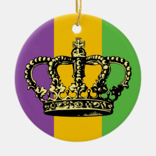Ornamento De Cerâmica Coroa da bandeira do carnaval