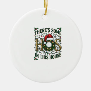 Ornamento De Cerâmica Coroa de Natal da Casa Hos Chapéu de Papai Noel Lu