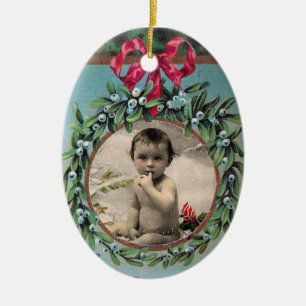 ORNAMENTO DE CERÂMICA COROA DO NATAL COM MODELO DA FOTO DOS VISCOS