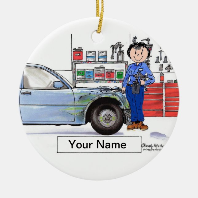 Ornamento De Cerâmica Corpo Automático - Feminino (Frente)