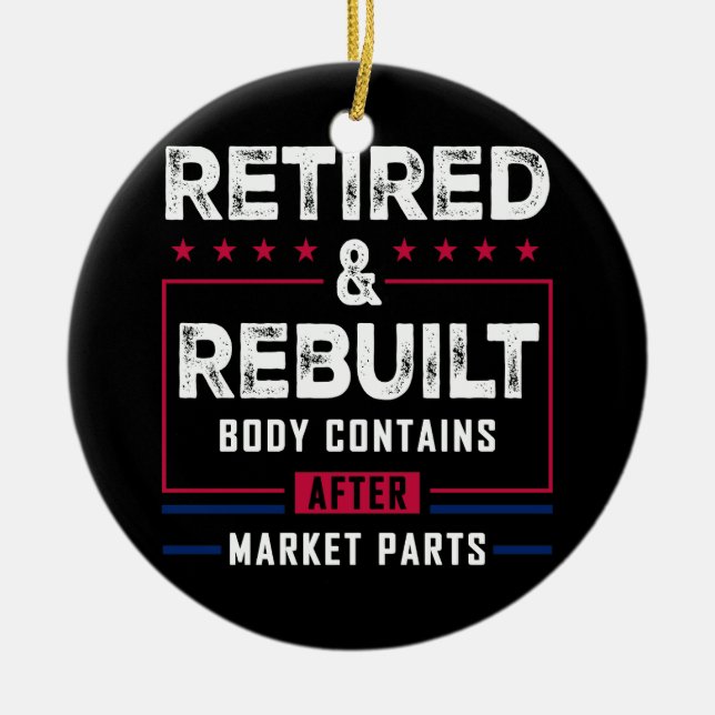 Ornamento De Cerâmica Corpo Reconstruído Aposentado Articulação Óssea Do (Frente)