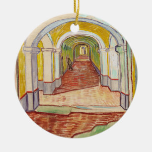 Ornamento De Cerâmica Corredor no Asilo (por Vincent van Gogh)