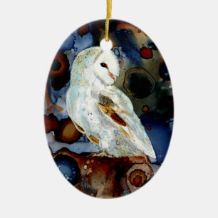 Ornamento De Cerâmica Coruja de noite