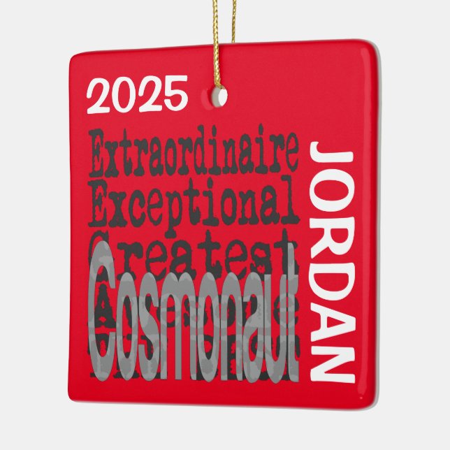 Ornamento De Cerâmica Cosmonaut Extraordinaire CUSTOM (Esquerda)