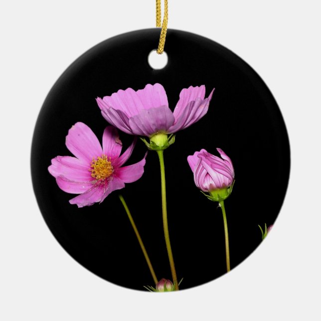 Ornamento De Cerâmica Cosmos à Noite (Frente)