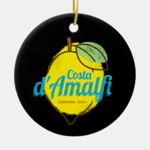 Ornamento De Cerâmica Costa d'Amalfi Lemon Itália Vintage Amalfi Costa