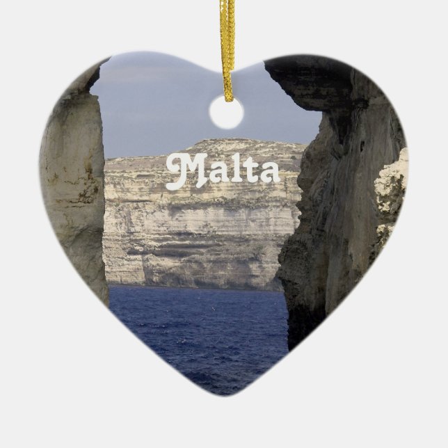 Ornamento De Cerâmica Costa de Malta (Frente)