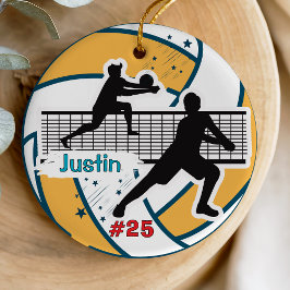 Ornamento De Cerâmica costume de atletas de voleibol