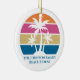 Ornamento De Cerâmica Costume de Ilha Tropical de Árvore de Palma de Pra (Right)