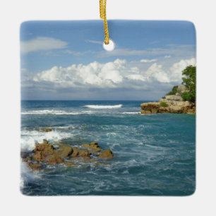 Ornamento De Cerâmica Costume do Seascape de Labadie datado