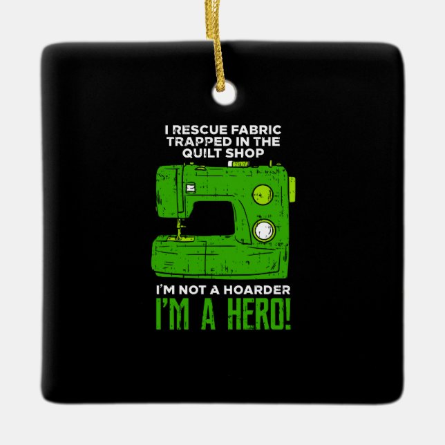 Ornamento De Cerâmica costura (Frente)