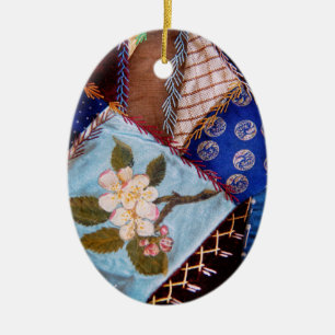 Ornamento De Cerâmica Costura - Patchwork - Cobertor da Vovó