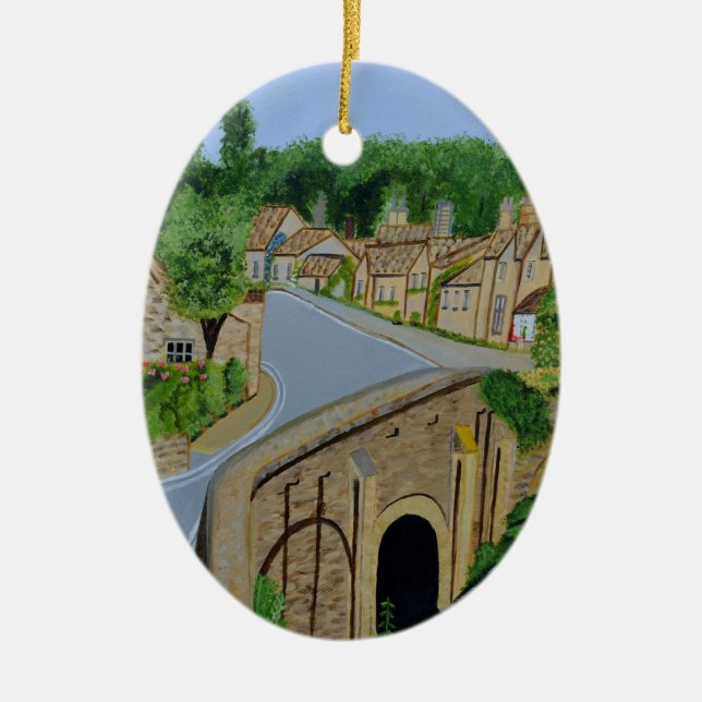 Ornamento De Cerâmica Cotswolds Inglaterra (Frente)