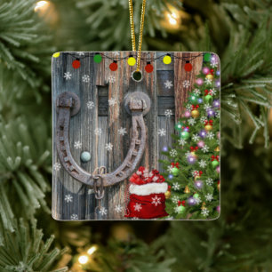 Ornamento De Cerâmica Country Charm Christmas