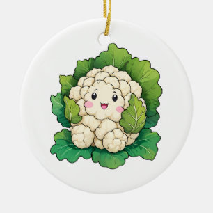 Ornamento De Cerâmica Couve-flor Kawaii