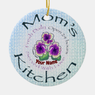 Ornamento De Cerâmica Cozinha da Mamãe