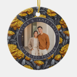 Ornamento De Cerâmica Cozy Custom Carnation Aesthetic Spring Wedding