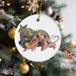 Ornamento De Cerâmica Crab Crustaceancore, Hermit Crab<br><div class="desc">Este design pode ser personalizado escolhendo a opção Editar Design. Você também pode transferir para outros itens. Entre em contato comigo em colorflowcreations@gmail.com ou use a opção de bate-papo no topo da página se você quiser ter este design em outro produto ou precisar de assistência com este design. Veja mais...</div>