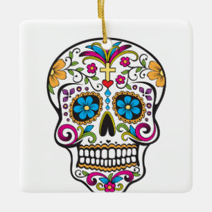 Ornamento De Cerâmica Crânio