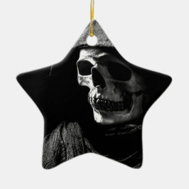 Ornamento De Cerâmica Crânio de Grim Reaper