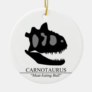 Ornamento De Cerâmica Crânio do Carnotaurus
