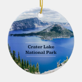 Ornamento De Cerâmica Crater Lake National Park Ornament de árvore de Na