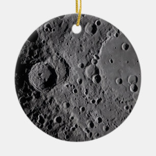Ornamento De Cerâmica Crateras Lunares da Artemis II