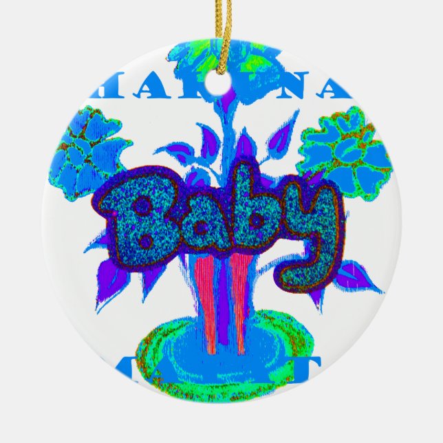 Ornamento De Cerâmica Create Your Own Cute Nice Lovely Glitter Baby   (Frente)