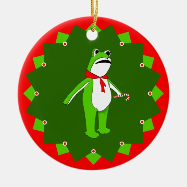 Ornamento De Cerâmica Creative Christmas 2025 Holiday Gift (Frente)