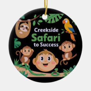 Ornamento De Cerâmica Creekside Safari para Sucesso Design da Vida Selva